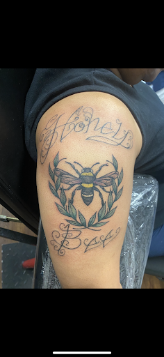 Explore letter g tattoo ideas, creative tattoo ideas in Greenville, available at Deep Liquid Ink