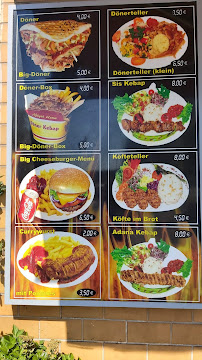 Menu du Cafe Palais à Berlin