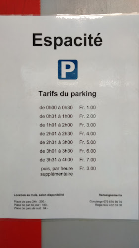 Parking sous terrain - La Chaux-de-Fonds