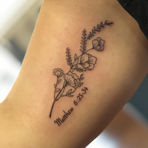 Explore roman numeral birthday tattoo ideas, creative tattoo ideas in Los Alamitos, available at Mr. Inkwells Classy Tattoos