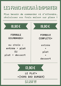 Menu / carte de La Maison Sojuñ à Béthune