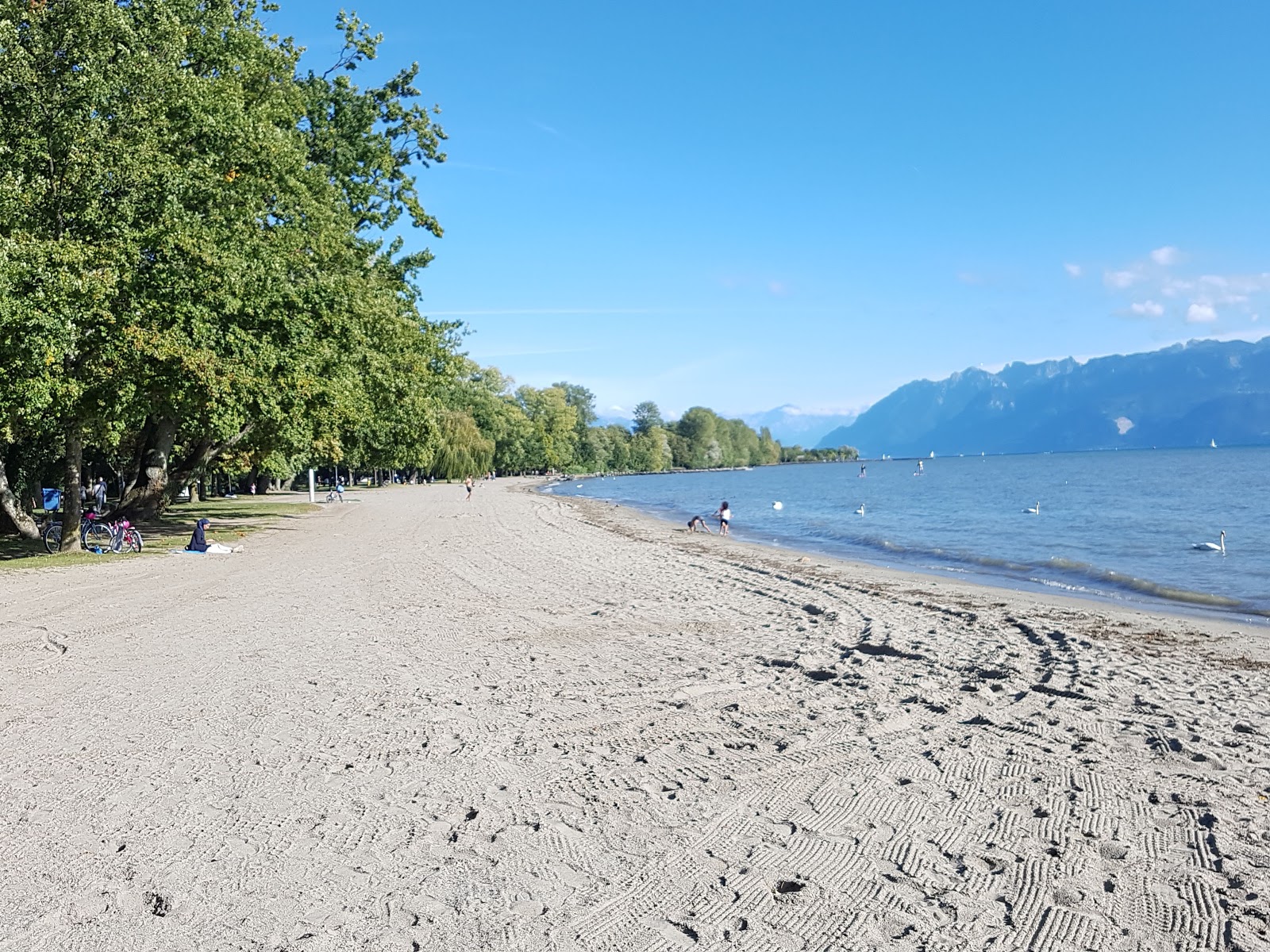 Foto von Plage de Vidy-Bourget und die siedlung