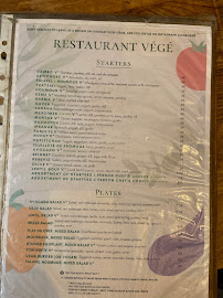 Restaurant Restaurant VEGE à Paris - menu / carte