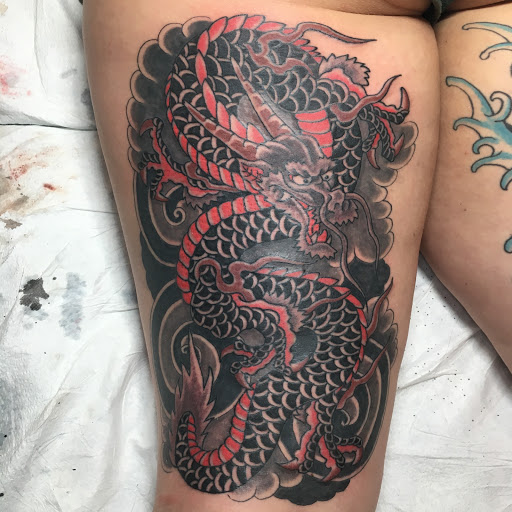 Explore tattoo initials ideas, creative tattoo ideas in Dallas, available at Carl Hallowell, Horisho