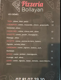 Menu / carte de Bollayan pizza à Camps-la-Source