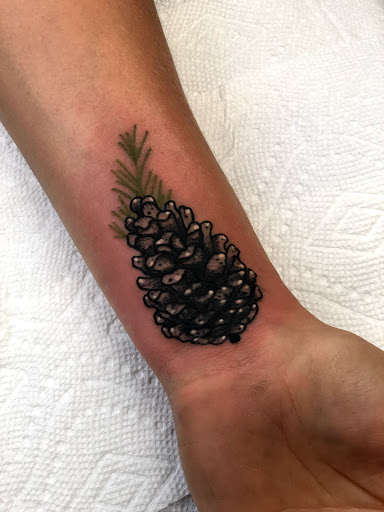 Explore cool arm sleeve tattoo ideas, creative tattoo ideas in Johnson City, available at Gold Cross Tattoo Co.