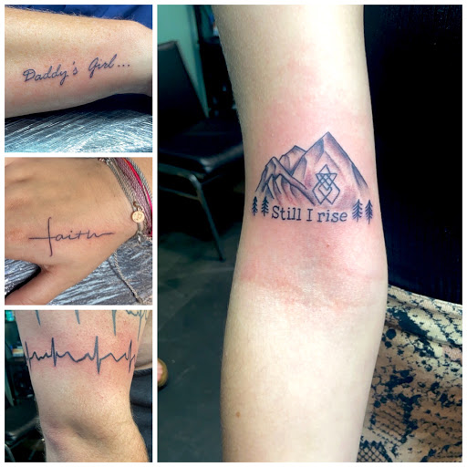 Explore jessica tattoo ideas, creative tattoo ideas in Meridian, available at Creative Pain Tattoo Studio