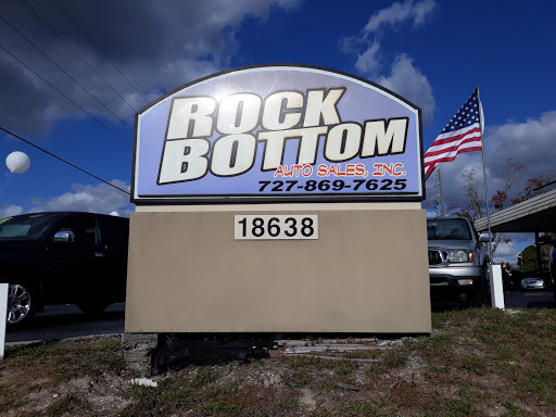 Rock Bottom Auto Sales 19, 18638 US-19, Hudson, FL 34667, USA, 