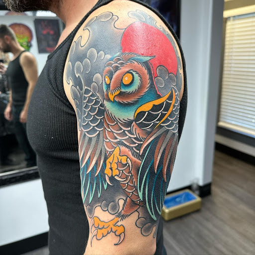 Explore ideas for arm tattoos, creative tattoo ideas in Roseville, available at Emerald Tattoo & Piercing - Roseville