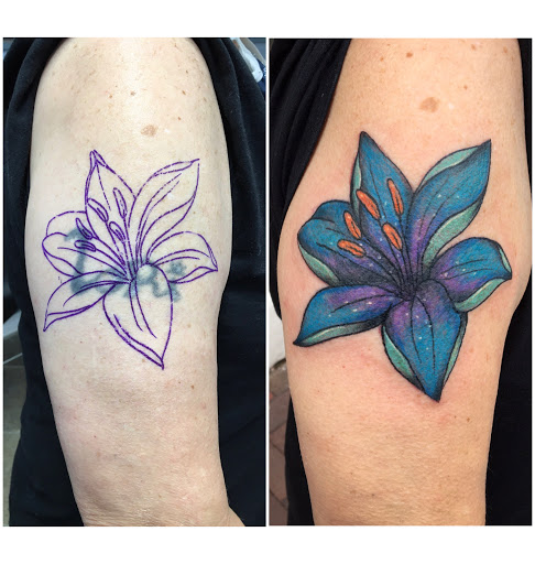 Explore flash halloween tattoo ideas, creative tattoo ideas in Nashua, available at Mayhem Ink Tattoo