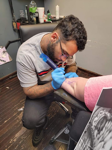 Explore ideas for matching couple tattoos, creative tattoo ideas in Fort Wayne, available at Grade A Tattoos and Body Piercing