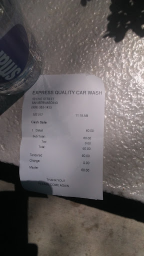 Car Wash «Express Quality Hand Car Wash», reviews and photos, 101 N E St, San Bernardino, CA 92401, USA