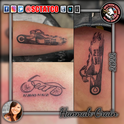 Explore quad tattoo ideas, creative tattoo ideas in Fayetteville, available at Southern Customs Tattoo Company