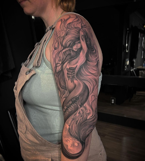 Explore lunar tattoo ideas, creative tattoo ideas in Prairieville, available at Kingdom Ink Quality Body Art