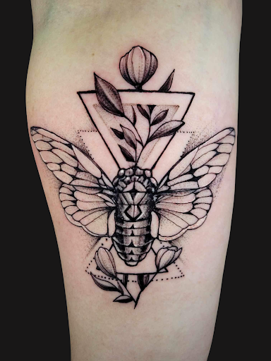 Explore hibiscus flower tattoo ideas, creative tattoo ideas in Mc Kees Rocks, available at Exile Ink