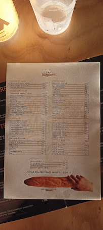 Menu / carte de BEAR BAGUETTE Food&Beer à Melendugno