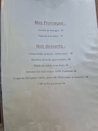 Menu du Le Charolles à Charolles