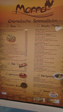 Snack Morra Imbiss à Tübingen (la carte)