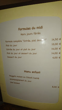 Restaurant français L'Âne Rouge à Douvaine (la carte)