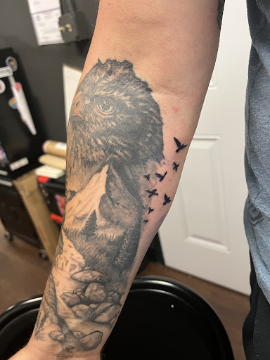 Explore rancher tattoo ideas, creative tattoo ideas in Pigeon Forge, available at Black Orchid Tattoo Studio