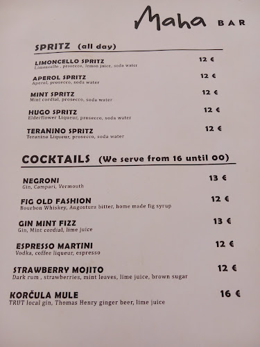 Maha Bar - Korčula