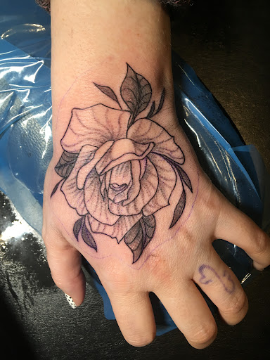 Explore tattoos on the thigh ideas, creative tattoo ideas in Eureka Springs, available at Sailors Luck Tattoo