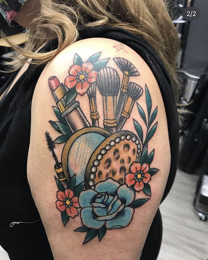 Explore sternum tattoo ideas for females, creative tattoo ideas in La Habra, available at Raining Ink Tattoo Studio