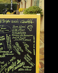Menu / carte de Osteria dei Colli à Rocca di Papa