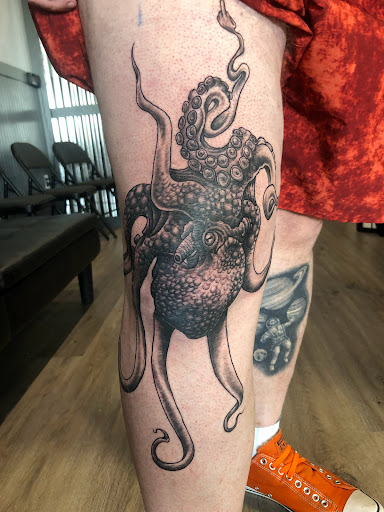 Explore tattoo ideas for kids names, creative tattoo ideas in Englewood, available at Point of Entry Tattoo