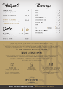 Menu / carte de Un'Altra Pasta à Milan