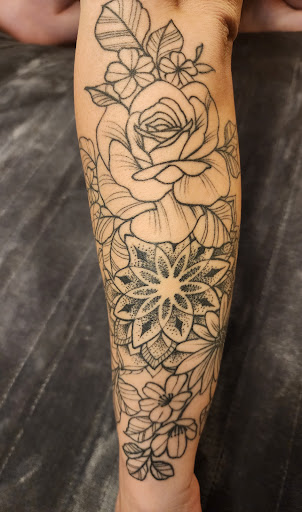 Explore cleavage tattoo ideas, creative tattoo ideas in Scottsdale, available at Victorum Tattoo shop