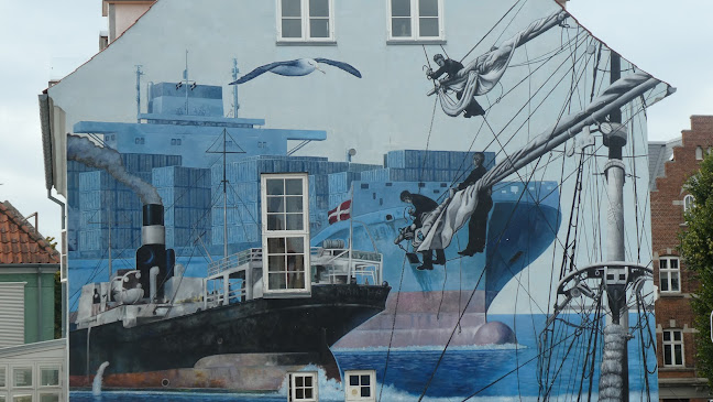 'Den maritime historie' vægmaleri - Museum