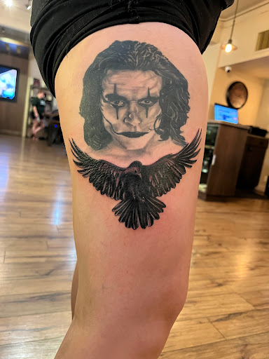 Explore leo sleeve tattoo ideas, creative tattoo ideas in Tempe, available at Club Tattoo