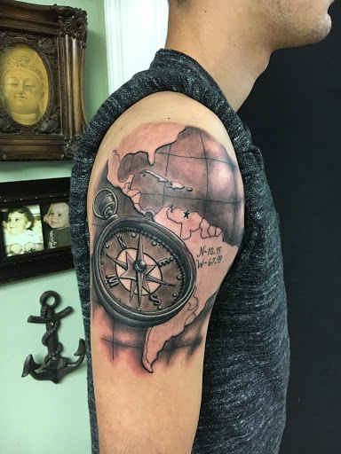 Tattoo Shop «Dharma Tattoo Studio», reviews and photos, 40 Curtiss Pkwy, Miami Springs, FL 33166, USA