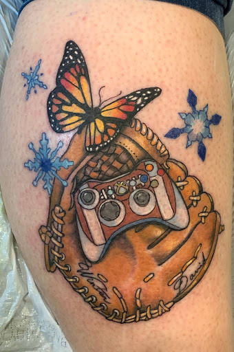 Explore tattoo letters ideas, creative tattoo ideas in Albuquerque, available at Shadow of Comfort Tattoo