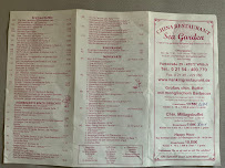 Menu / carte de China Sea Garden à Willich