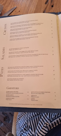 Restaurant méditerranéen La Petite Plage Saint-Tropez à Saint-Tropez (le menu)