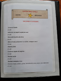 Carte du Ristorante Cantina della Stella à Sessant