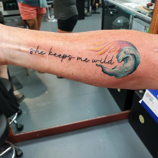 Explore chinese word tattoo ideas, creative tattoo ideas in Glenwood Springs, available at Spyder Rose Tattoo