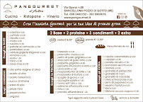 Menu / carte de Pangourmet d'Autore à Barcellona Pozzo di Gotto