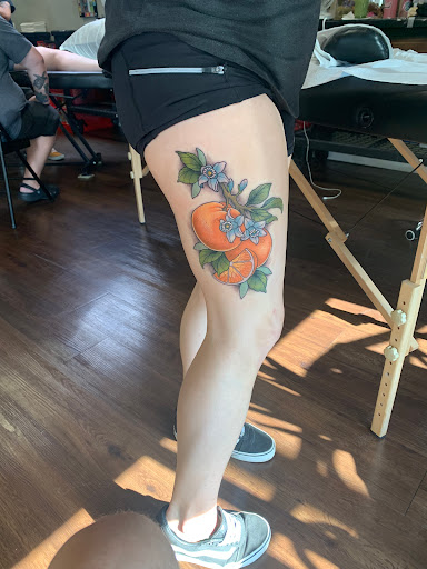 Explore red tattoo ideas, creative tattoo ideas in Winter Haven, available at Angry Elephant Tattoos Winter Haven