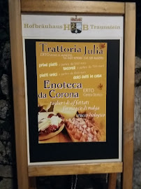 Enoteca da Corona à Erto e Casso carte