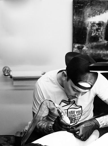 Explore aztec hand tattoo ideas, creative tattoo ideas in Zumbrota, available at Art by Sinclair Tattoo Artist At Dry Bones Ink