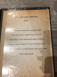 Restaurant L'ENTRE 2 à Sarlat-la-Canéda (le menu)