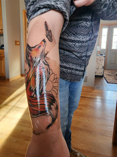 Explore chest tattoo idea, creative tattoo ideas in Hudson, available at St. Croix Ink Tattoo