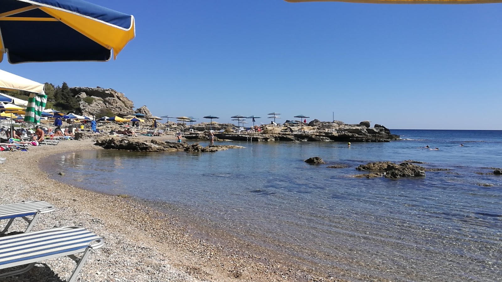 Foto van Tassos Beach met kleine baai