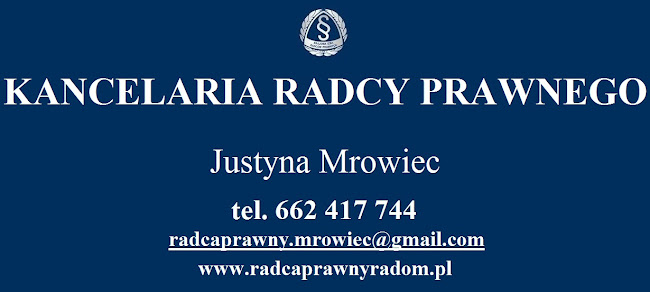Kancelaria Radcy Prawnego Justyna Mrowiec - Radom
