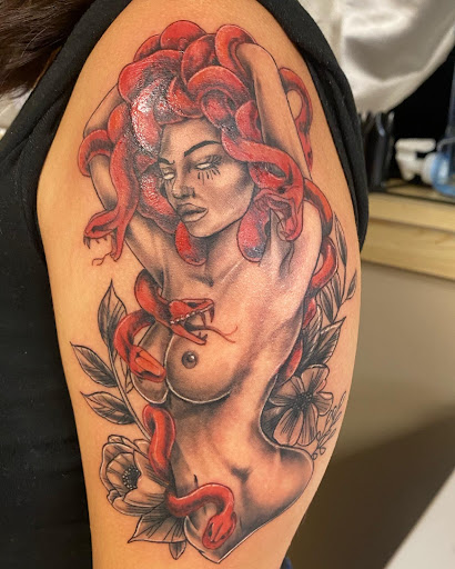 Explore i love you to the moon and back tattoo ideas, creative tattoo ideas in Calhoun, available at Ink Factory Tattoos