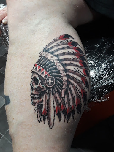 Explore australian shepherd tattoo ideas, creative tattoo ideas in Abilene, available at A Tattoo Experience by Spaz