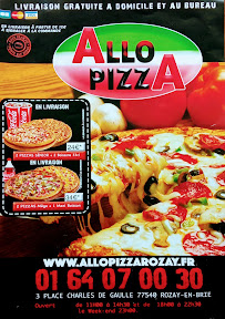 Allo Pizza à Rozay-en-Brie carte